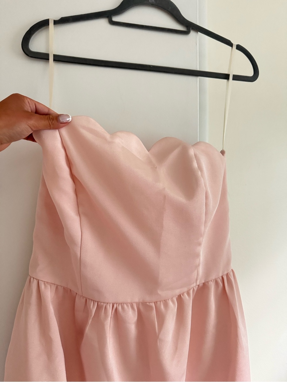 LulaKate Hayes scallop dress in pink peony shantung size 6 - Picture 5 of 8